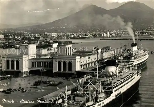 AK / Ansichtskarte Napoli_Neapel Stazione Marittima Schiffe Napoli Neapel