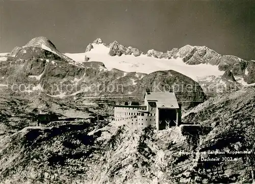 AK / Ansichtskarte Krippenstein Fliegeraufnahme Berghaus Dachstein Krippenstein