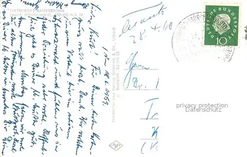 AK / Ansichtskarte Baiersbronn_Schwarzwald Panorama Baiersbronn Schwarzwald