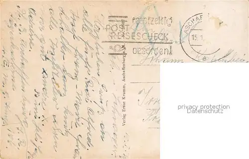 AK / Ansichtskarte Aschaffenburg_Main Panorama Aschaffenburg Main