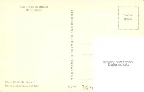 AK / Ansichtskarte Stadtlengsfeld Marktstra&#223;e Stadtlengsfeld