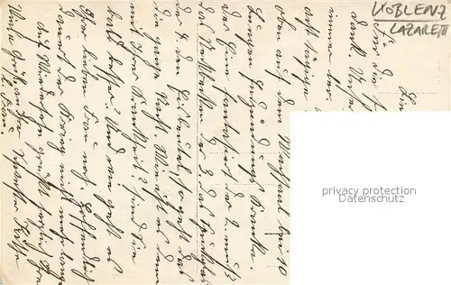 AK / Ansichtskarte Koblenz_Rhein Lazarett Koblenz_Rhein