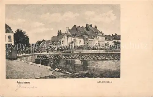 AK / Ansichtskarte Quesnoy sur Deule Stadtbr?cke Quesnoy sur Deule