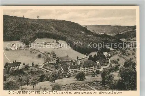 AK / Ansichtskarte Freudenstadt Christophsthal B&#228;renschl&#246;sschen Freudenstadt