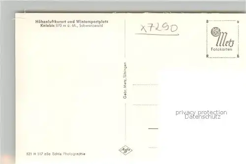 AK / Ansichtskarte Kniebis_Freudenstadt Panorama Kniebis_Freudenstadt