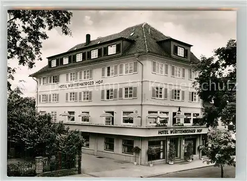 AK / Ansichtskarte Freudenstadt Hotel W?rttemberger Hof Freudenstadt