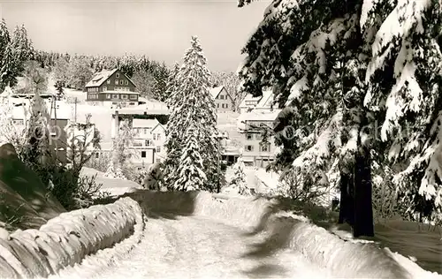 AK / Ansichtskarte Kniebis_Freudenstadt Schullandheim Giessen Winterimpressionen Schwarzwald Kniebis_Freudenstadt