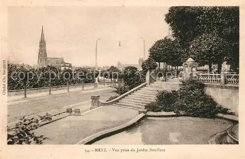 AK / Ansichtskarte Metz_Moselle Vue prise du Jardin Bouffler Cathedrale Metz_Moselle