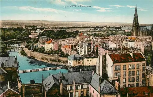 AK / Ansichtskarte Metz_Moselle Panorama sur la ville Cathedrale Metz_Moselle