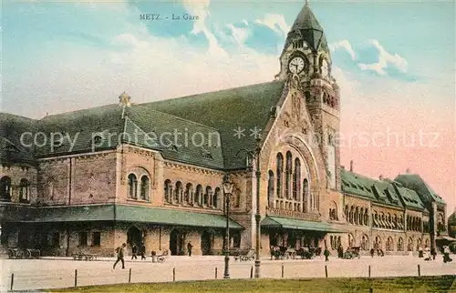 AK / Ansichtskarte Metz_Moselle Bahnhof La Gare Metz_Moselle