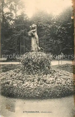 AK / Ansichtskarte Strassburg_Elsass Gaenseliesel Strassburg Elsass