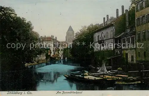 AK / Ansichtskarte Strassburg_Elsass Zornmuehlenkanal Strassburg Elsass
