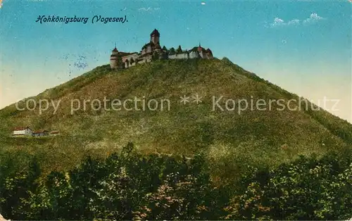 AK / Ansichtskarte Hohkoenigsburg_Haut Koenigsbourg Blick zur Burg Hohkoenigsburg