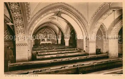 AK / Ansichtskarte Landsberg_Lech Erzabtei Sankt Ottilien Krypta Landsberg_Lech