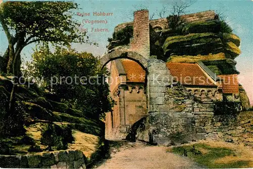 AK / Ansichtskarte Zabern_Saverne Burgruine Hohbarr Ruines du Chateau Haut Barr Zabern Saverne