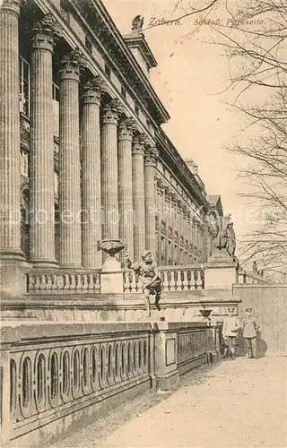 AK / Ansichtskarte Zabern_Saverne Schloss Parkseite Zabern Saverne