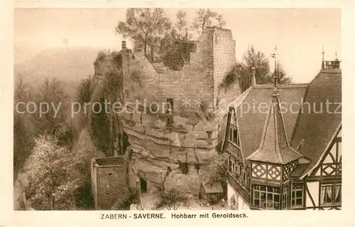AK / Ansichtskarte Zabern_Saverne Ruines du Chateau Haut Barr et Geroldseck Zabern Saverne
