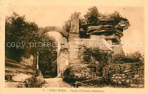 AK / Ansichtskarte Zabern_Saverne Haut Barr Ruines du Chateau Porte d Entree interieure Zabern Saverne