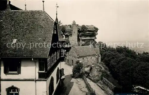 AK / Ansichtskarte Zabern_Saverne Berghotel Kapelle Burgruine Hohbarr Ruines du Chateau Haut Barr Zabern Saverne