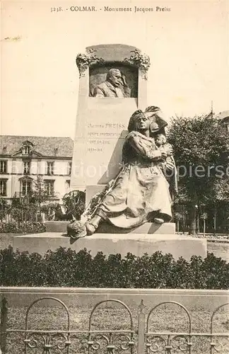 AK / Ansichtskarte Colmar_Haut_Rhin_Elsass Monumet Jacques Preiss Colmar_Haut_Rhin_Elsass