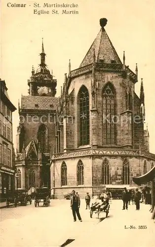 AK / Ansichtskarte Colmar_Haut_Rhin_Elsass Eglise Saint Martin St Martinskirche Colmar_Haut_Rhin_Elsass