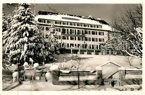 AK / Ansichtskarte Freudenstadt Kurhaus St Elisabeth Winterimpressionen Kurort im Schwarzwald Freudenstadt