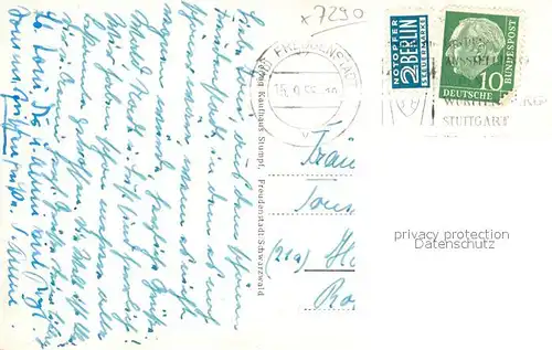 AK / Ansichtskarte Freudenstadt Marktplatz Denkmal Blick vom Postamt Freudenstadt