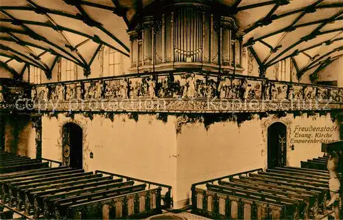 AK / Ansichtskarte Freudenstadt Evangelische Kirche Emporenbruestung Freudenstadt