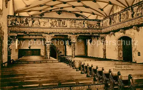 AK / Ansichtskarte Freudenstadt Evangelische Kirche Emporenbruestung Freudenstadt