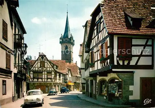 AK / Ansichtskarte Obernai_Bas_Rhin Rue Sainte Odile Tour de la Chapelle XIII siecle Obernai_Bas_Rhin