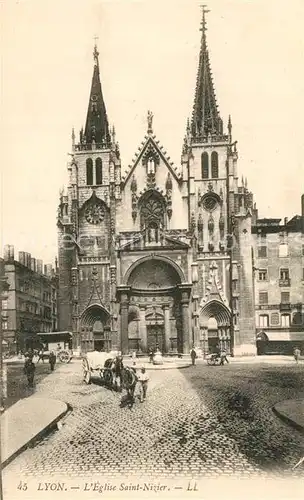 AK / Ansichtskarte Lyon_France Eglise Saint Nizier Lyon France