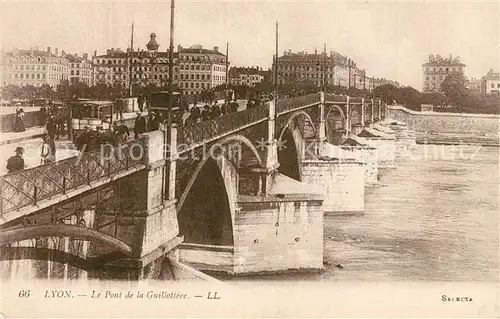 AK / Ansichtskarte Lyon_France Pont de la Guilletiere Lyon France
