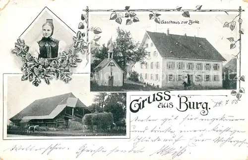 AK / Ansichtskarte Burg_Hoefen Gasthaus zur Birke  Burg_Hoefen