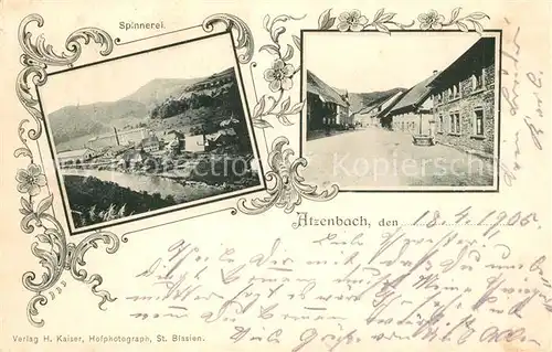 AK / Ansichtskarte Atzenbach Spinnerei  Atzenbach