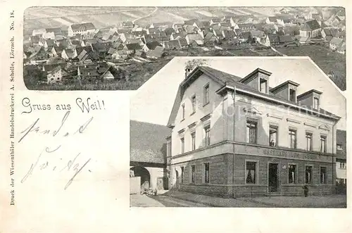 AK / Ansichtskarte Weil_am_Rhein Gasthaus zum Ochsen Weil_am_Rhein