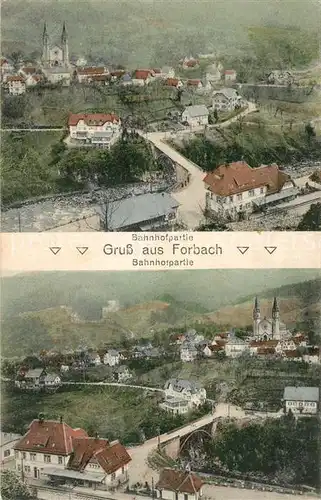 AK / Ansichtskarte Forbach_Baden Bahnhof Forbach_Baden