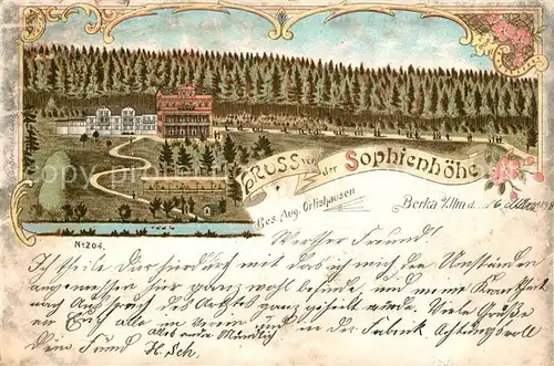 AK / Ansichtskarte Berka_Bad Sophienhoehe  Berka_Bad