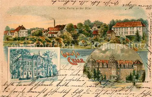 AK / Ansichtskarte Celle_Niedersachsen Maedchenschule Schloss  Celle_Niedersachsen