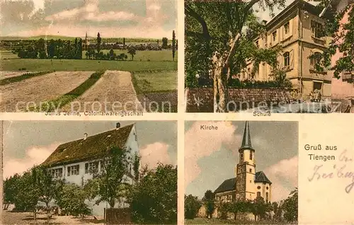 AK / Ansichtskarte Tiengen_Breisgau Kirche Schule  Tiengen Breisgau
