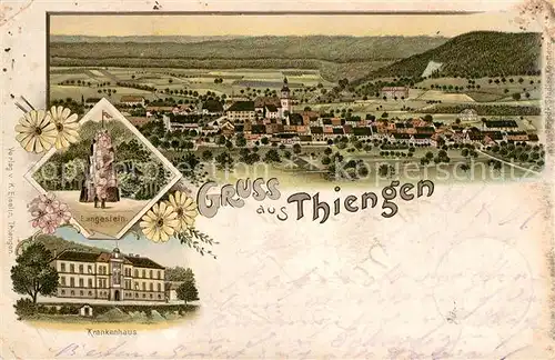 AK / Ansichtskarte Tiengen_Waldshut Langestein Krankenhaus Tiengen Waldshut