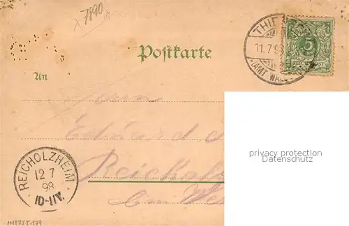 AK / Ansichtskarte Tiengen_Waldshut Langestein Krankenhaus Tiengen Waldshut