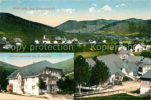 AK / Ansichtskarte Bernau_Schwarzwald Holzwarengeschaeft von R. Dietsche Bernau Schwarzwald
