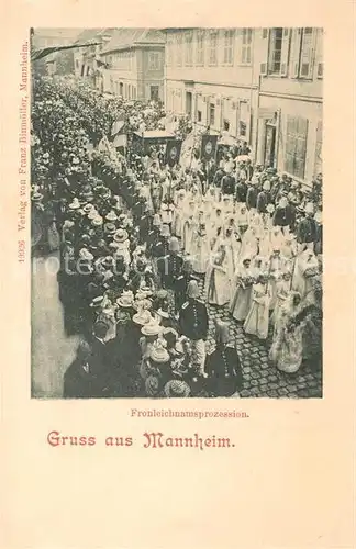 AK / Ansichtskarte Mannheim Fronleichnamsprozession Mannheim