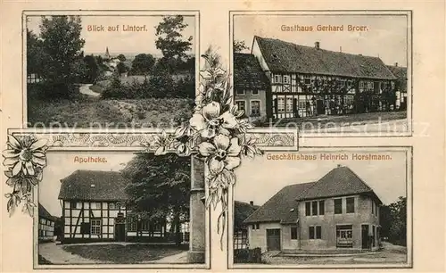 AK / Ansichtskarte Lintorf_Wittlage Gasthaus Gerhard Broer Geschaeftshaus Heinrich Horstmann Lintorf_Wittlage