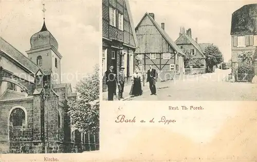 AK / Ansichtskarte Bark Restaurant Th. Forek Kirche Bark