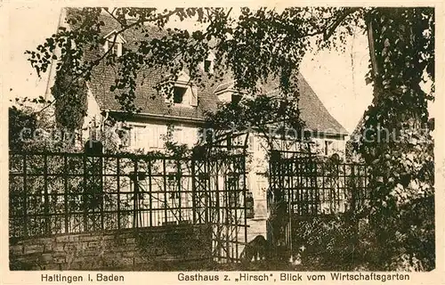 AK / Ansichtskarte Haltingen Gasthaus Hirsch  Haltingen