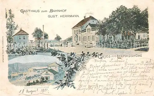 AK / Ansichtskarte Weil_am_Rhein Gasthaus Bahnhof Leopoldshoehe Weil_am_Rhein