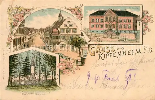 AK / Ansichtskarte Kippenheim Rathaus Stulzsches Denkmal Kippenheim