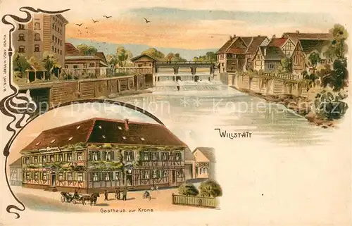 AK / Ansichtskarte Willstaett Gasthaus Krone Willstaett