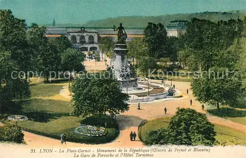 AK / Ansichtskarte Lyon_France La Place Carnot  Lyon France